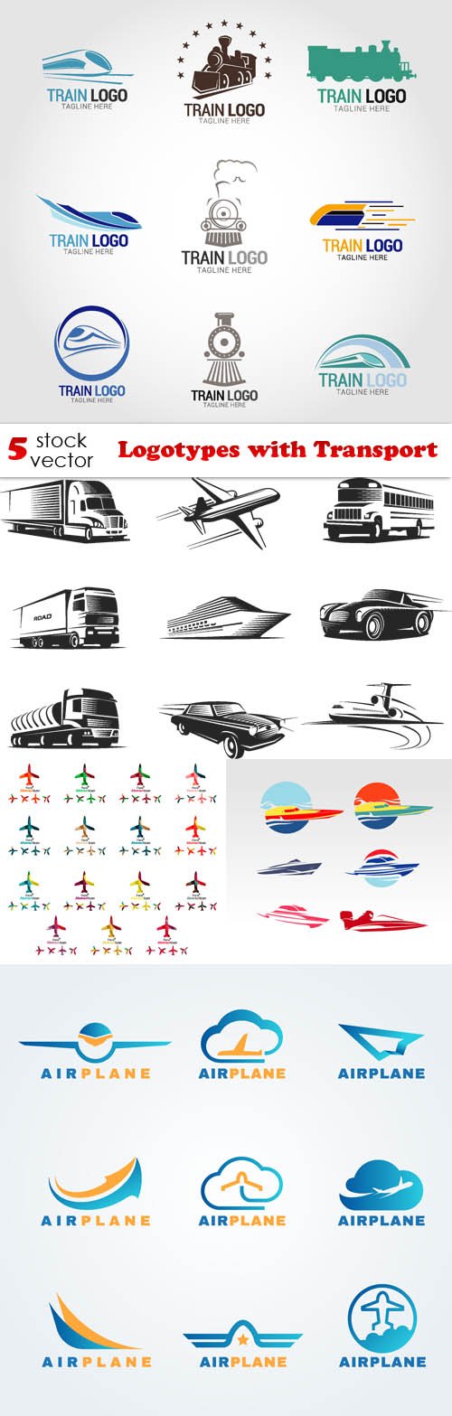 Vectors - Logotypes with Transport