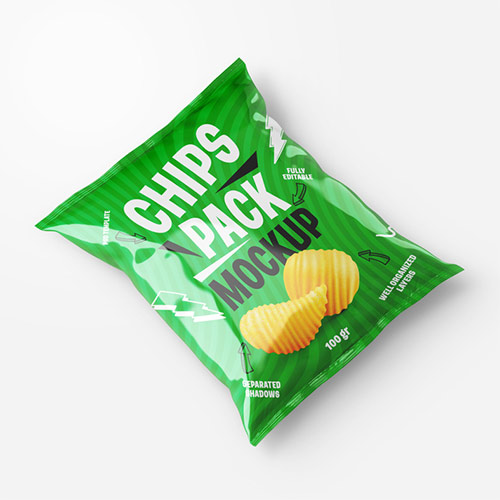 Potato Chips Packaging Mockup 407053018