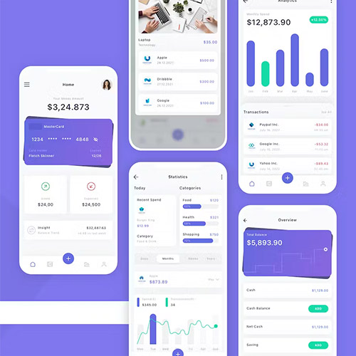 Money Manager Mobile App UI Kit 6XWHF2G