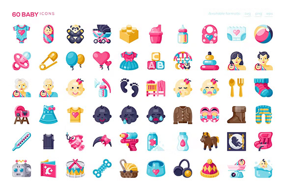 60 Baby Icons