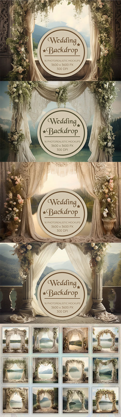 Wedding Backdrop Fairy-Tale Inspired 91565322
