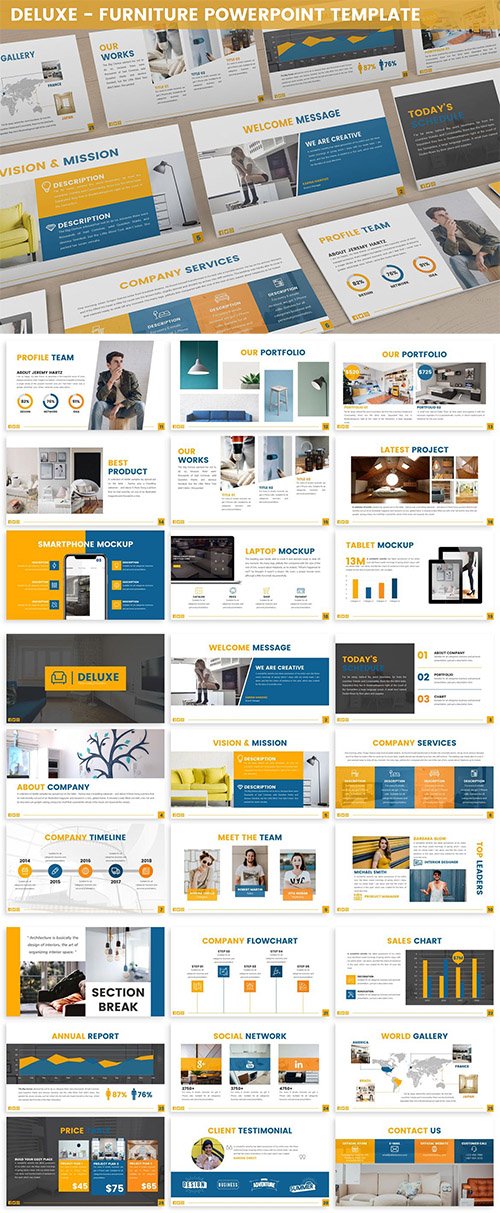 Deluxe - Furniture Powerpoint Template