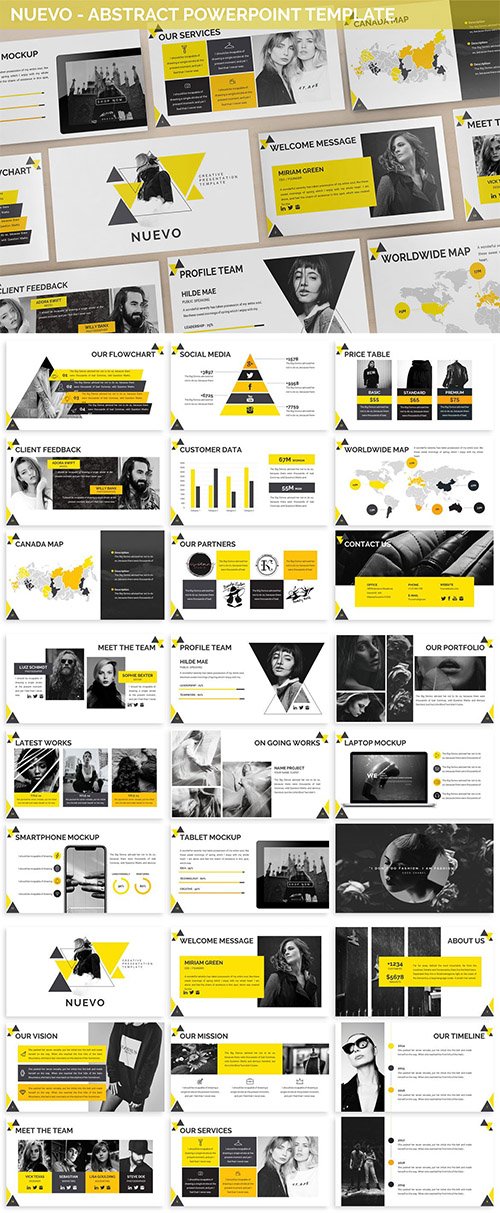 Nuevo - Abstract Powerpoint Template