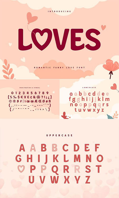 Loves - Romantic Fanny Love Font BBADLKP