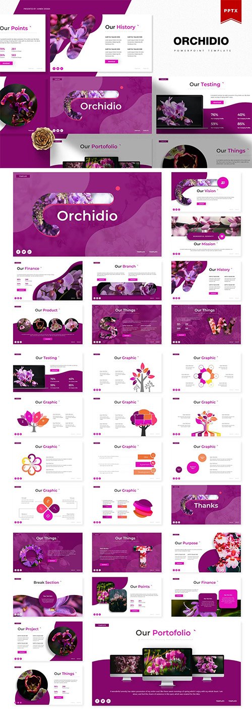 Orchidio - Powerpoint, Keynote and Google Slides Templates