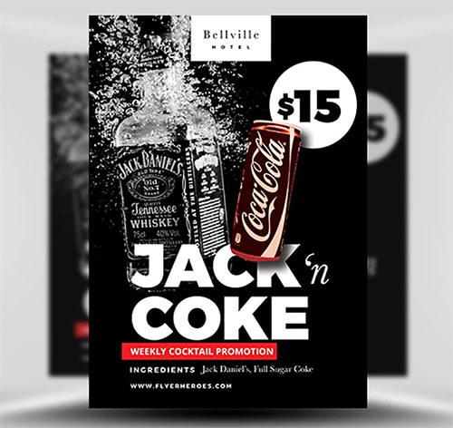 Flyer Template - Jack and Coke