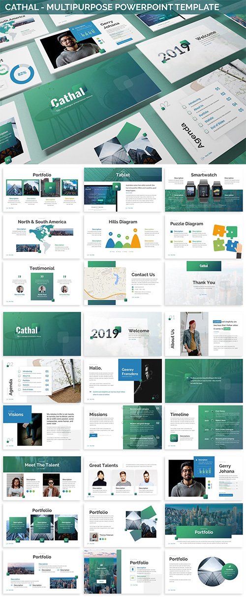 Cathal - Multipurpose Powerpoint Template