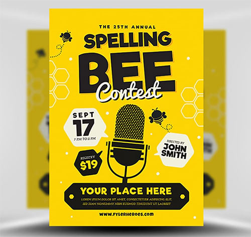 Flyer Template - Spelling Bee 2