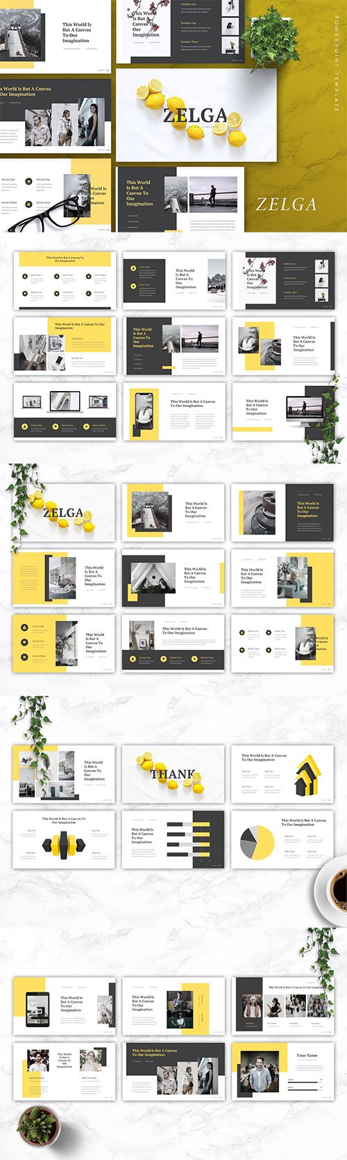 Zelga - Business Powerpoint, Keynote and Google Slides Templates