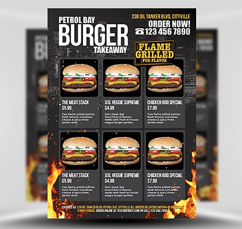 Flyer Template - Burger Takeaway