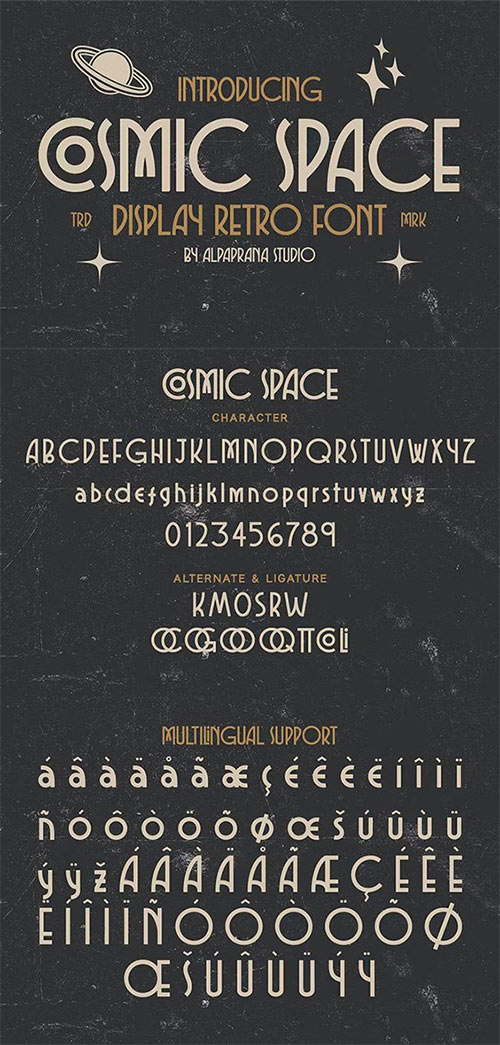 Cosmic Space Font AKX5EAL
