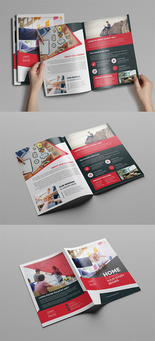 Red and White Business Brochure Layout 248205346