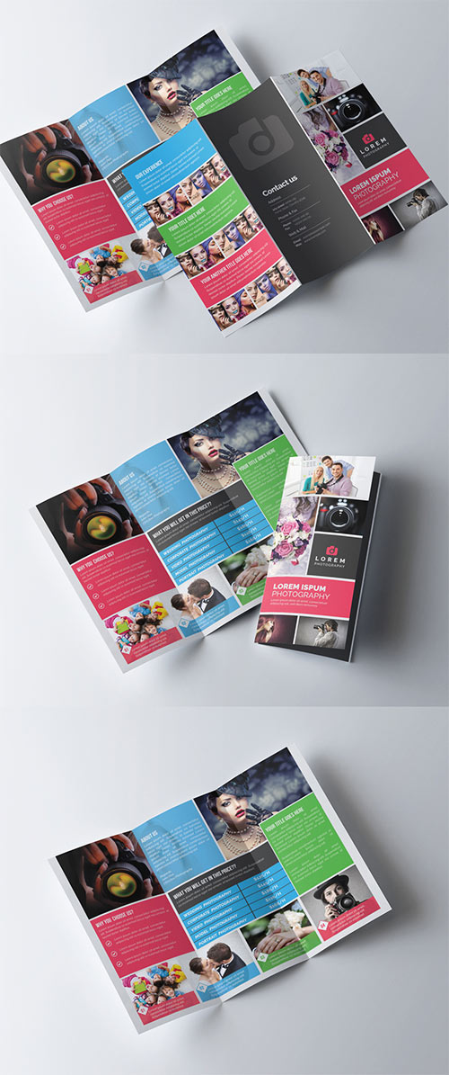 Photography Trifold Brochure Template 277926716