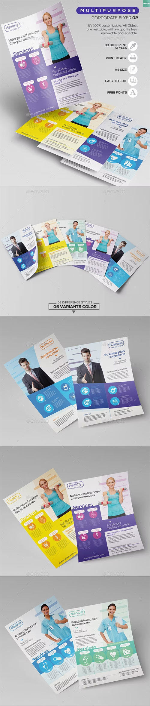 Multipurpose Corporate - Flyer Template 02 13308650