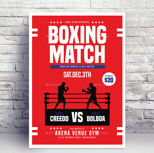Boxing Match Flyer 17280797