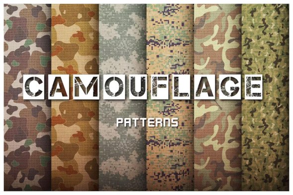 Camouflage Patterns Set AAXJ8L