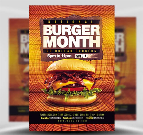 Flyer Template - Burger Month