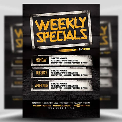 Flyer Template - Weekly Specials