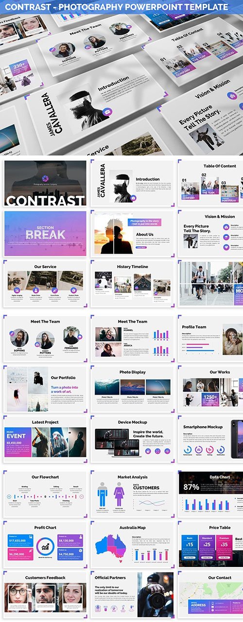 Contrast - Photography Powerpoint Template