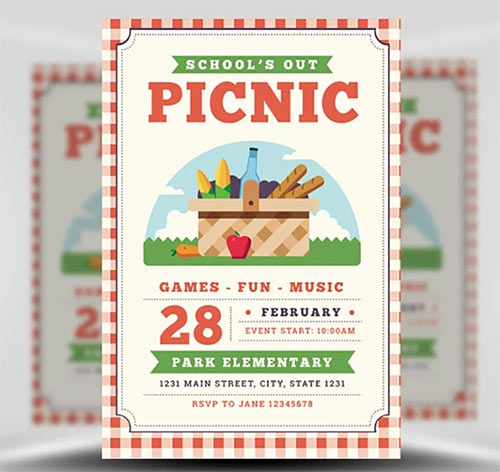 Flyer Template - Schools Out Picnic