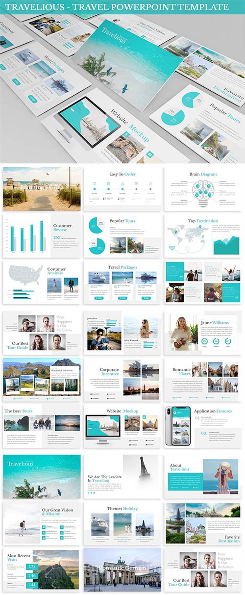Travelious - Travel Powerpoint Template