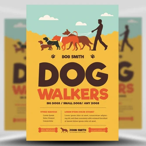 Flyer Template - Dog Walkers