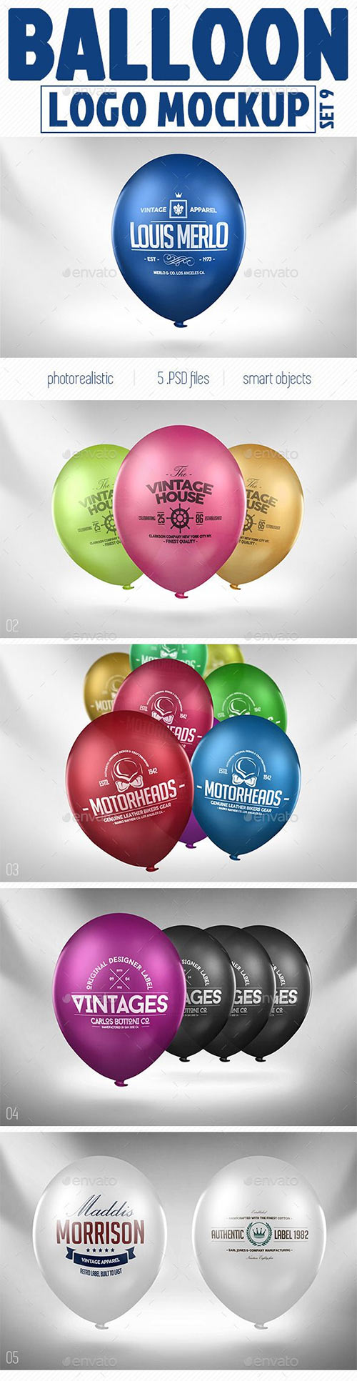 Balloon Logo Mock-up 10986934