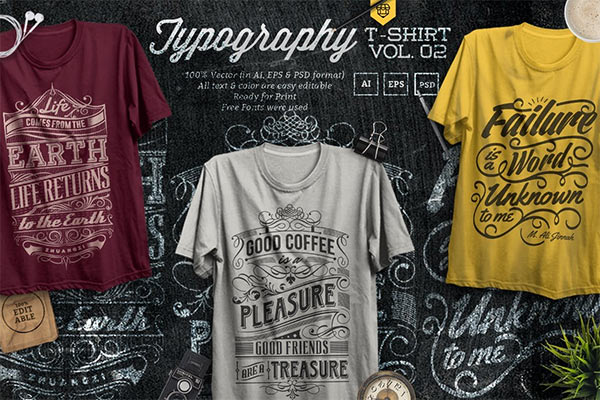3 Quote Typography T-Shirts Vol.02 19295960