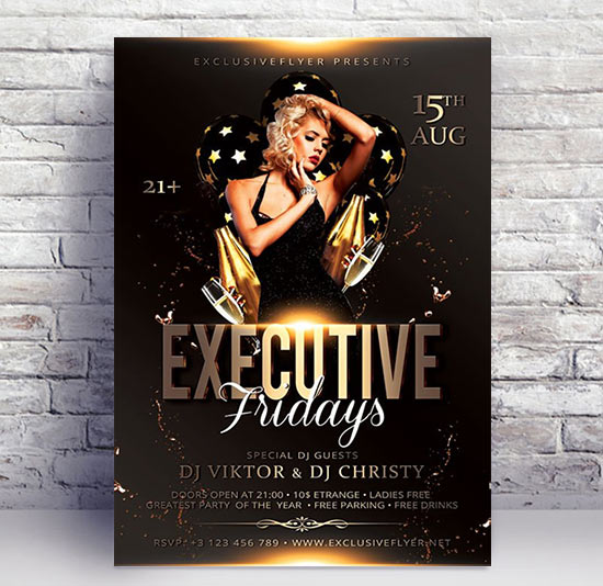 Executive fridays - Premium flyer psd template