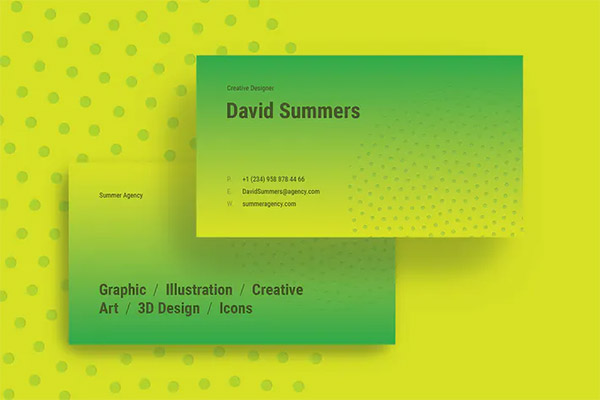 Summer Creative Business Card