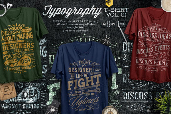 3 Quotes Typography T-Shirts 18329066