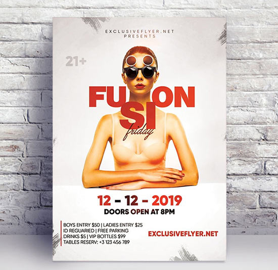 Fusion friday - Premium flyer psd template