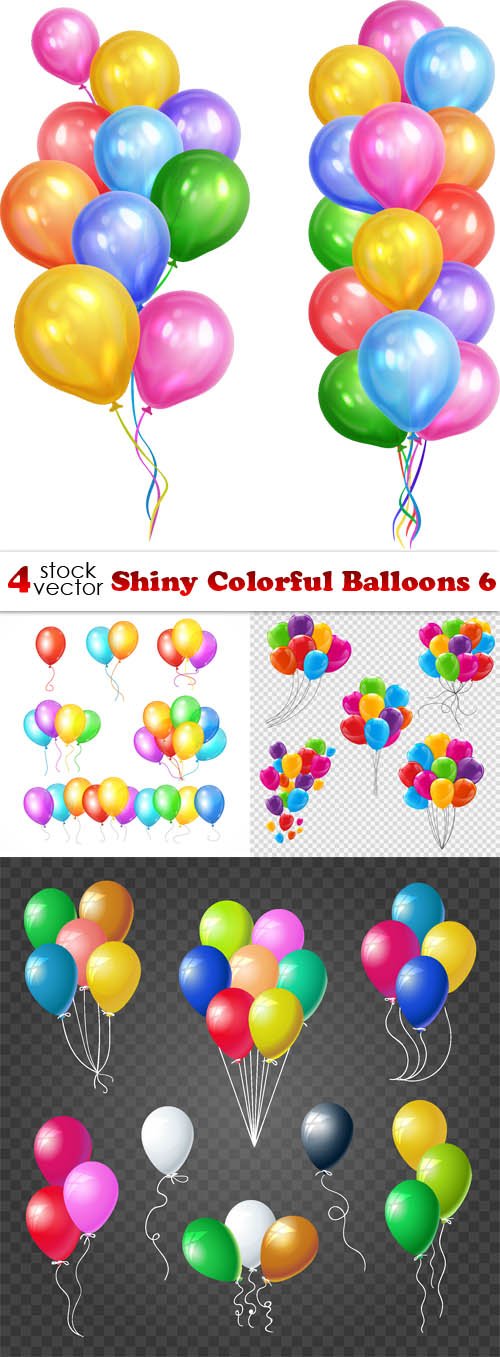 Vectors - Shiny Colorful Balloons 6