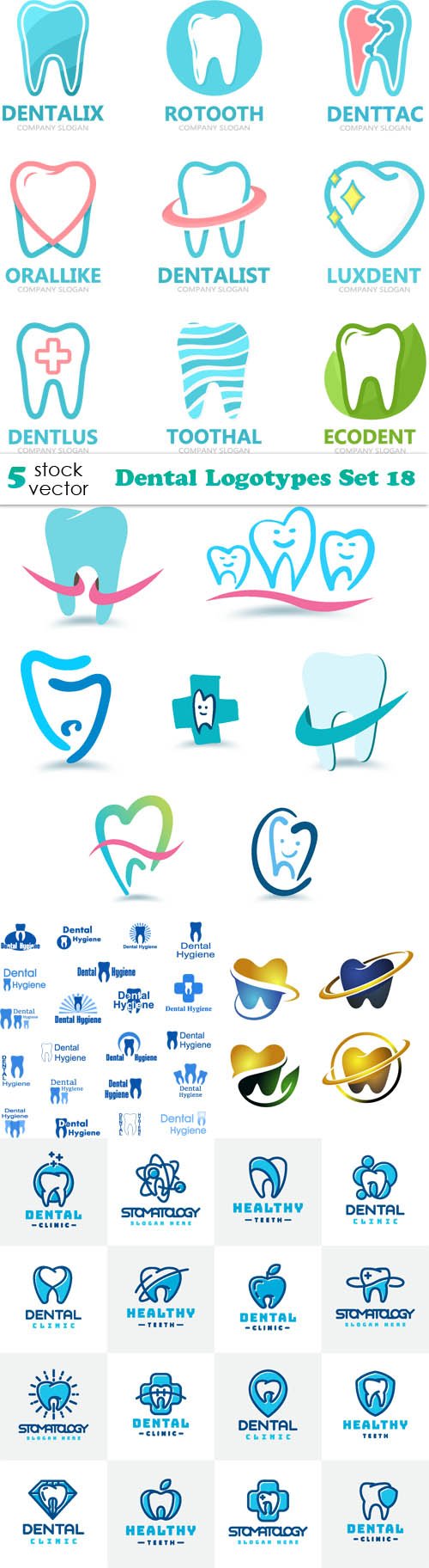 Vectors - Dental Logotypes Set 18
