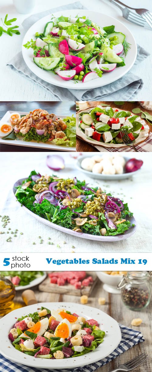 Photos - Vegetables Salads Mix 19