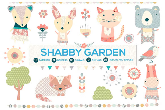 Shabby Chic Garden Bundle 8REDHY