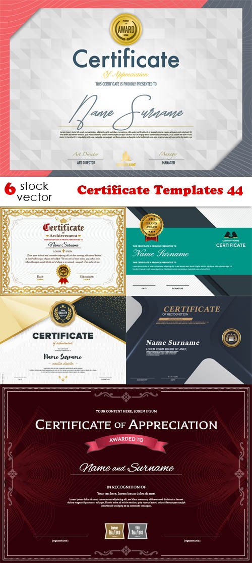 Vectors - Certificate Templates 44