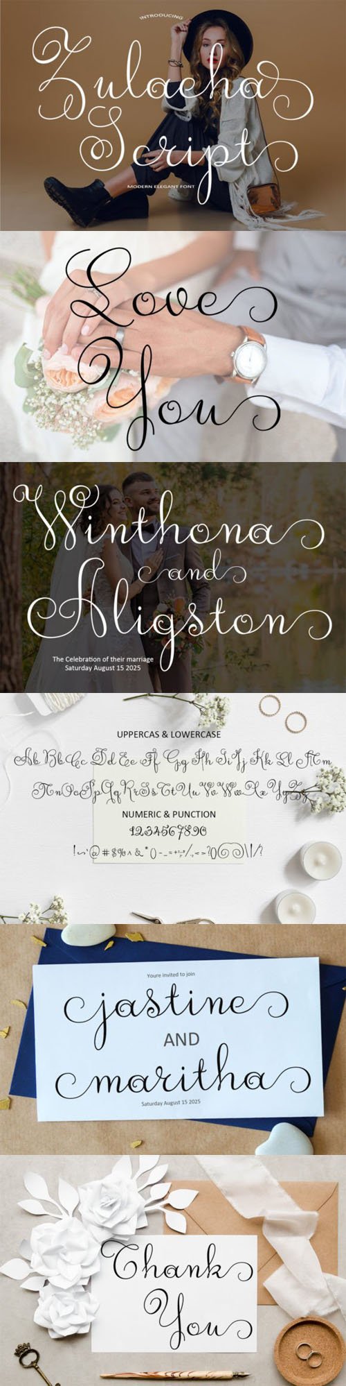 Zulaeha - Modern Script Font