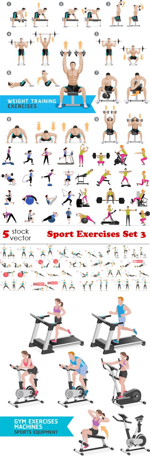 Vectors - Sport Exercises Set 3
