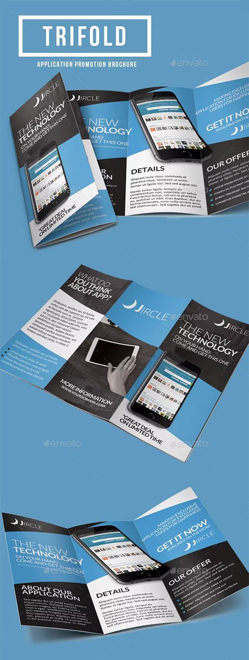 App Promotion Trifold Brochure 9258240