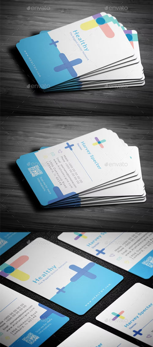 Healthy Doctor Business Card 19907131