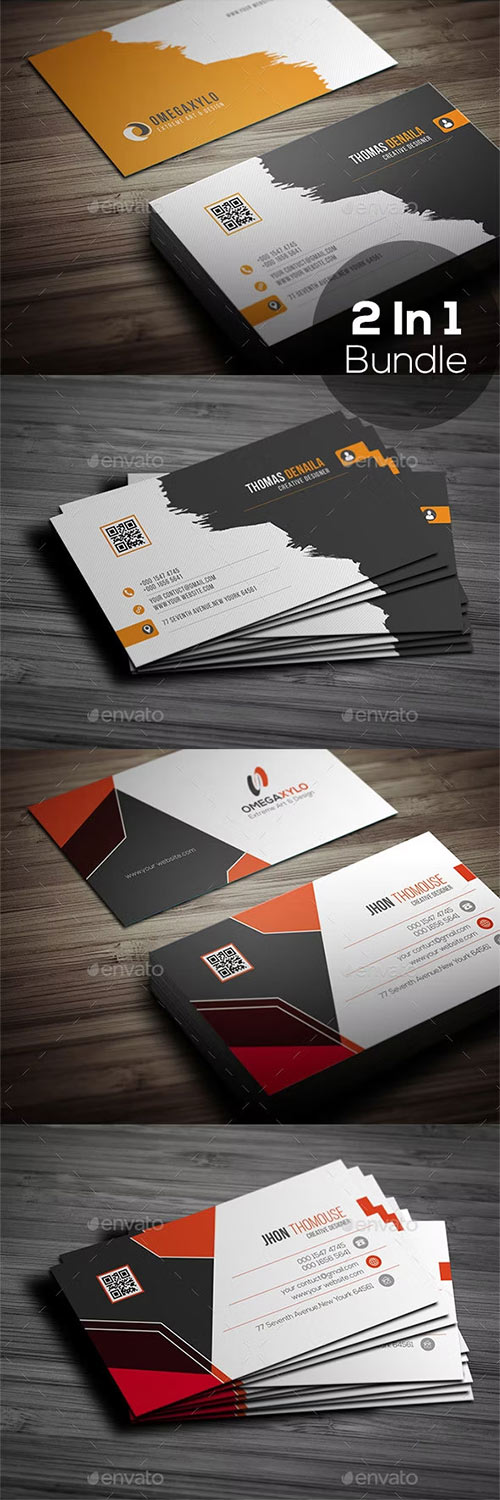 Business Card Bundle 2 In 1 19725482