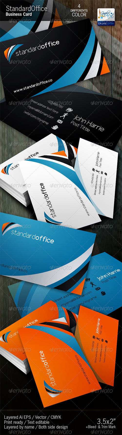 Standard Office Business Card 590650