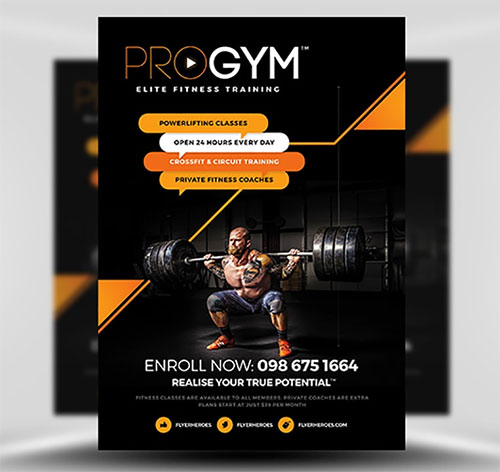 Flyer Template - PRO Gym Fitness