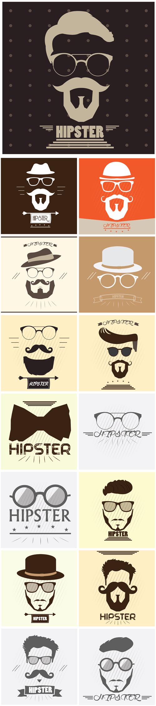 Vectors - Hipster Icons