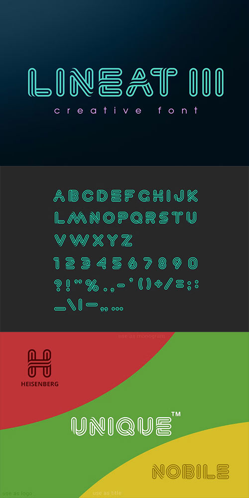 Lineat III Font 632688