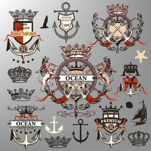 Vectors - Sailing Badges Collection