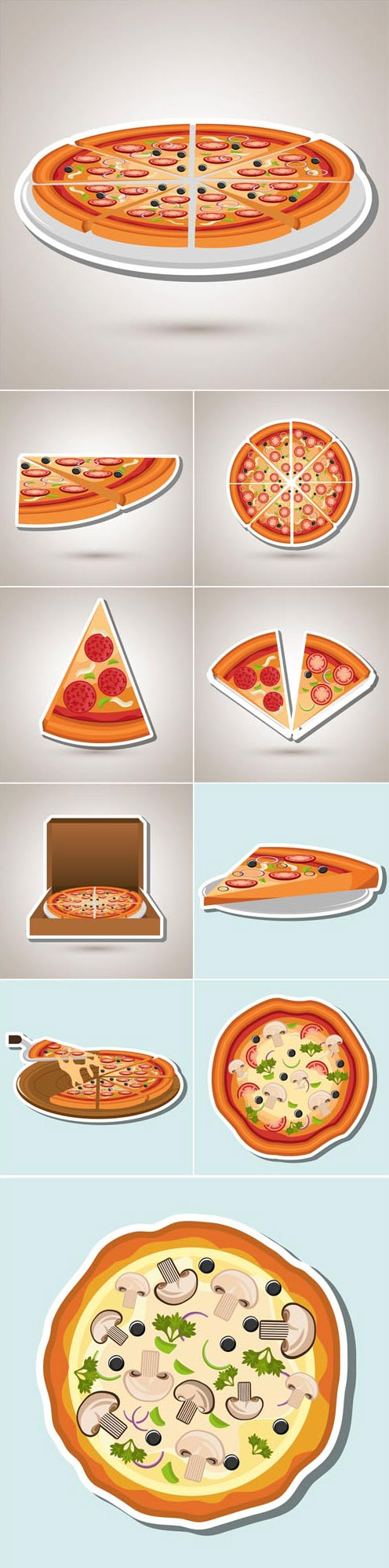 Vectors - Delicious Pizza Design