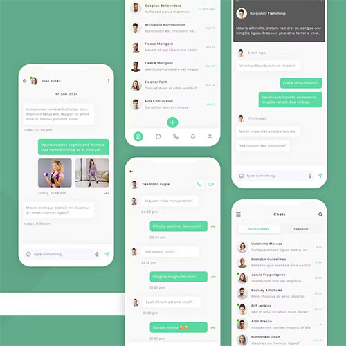 Messenger Mobile App UI Kit HPEYUDA