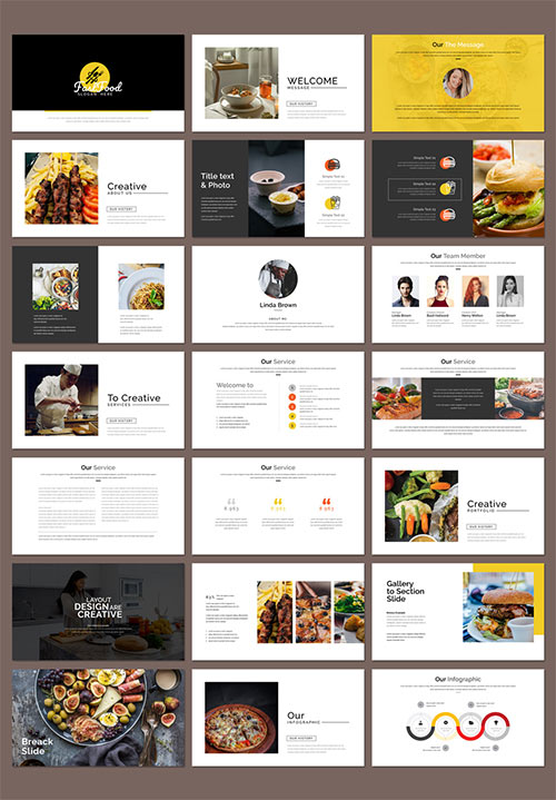 Fast Food Presentation Layout 524349019